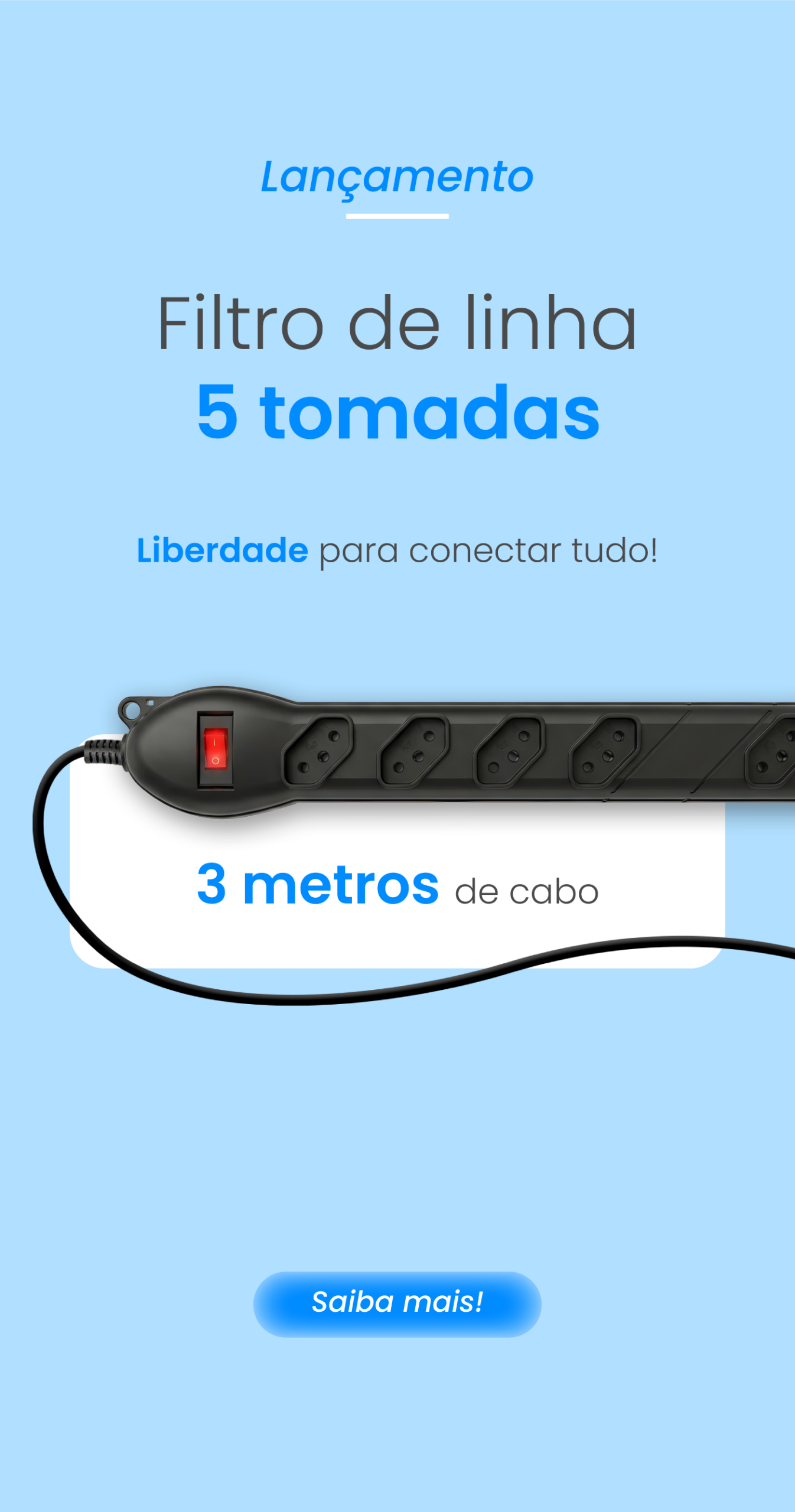 Filtro de linha 3 metros