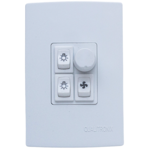 Controle de Ventilador e Lâmpada de Embutir - QV372